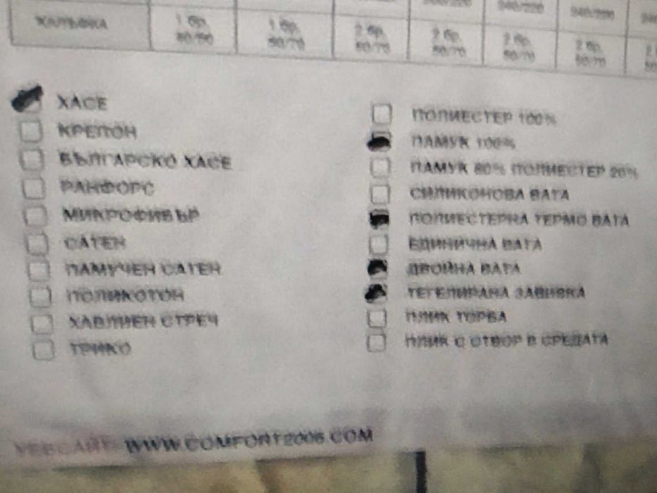 НОВ спален комплект за приста