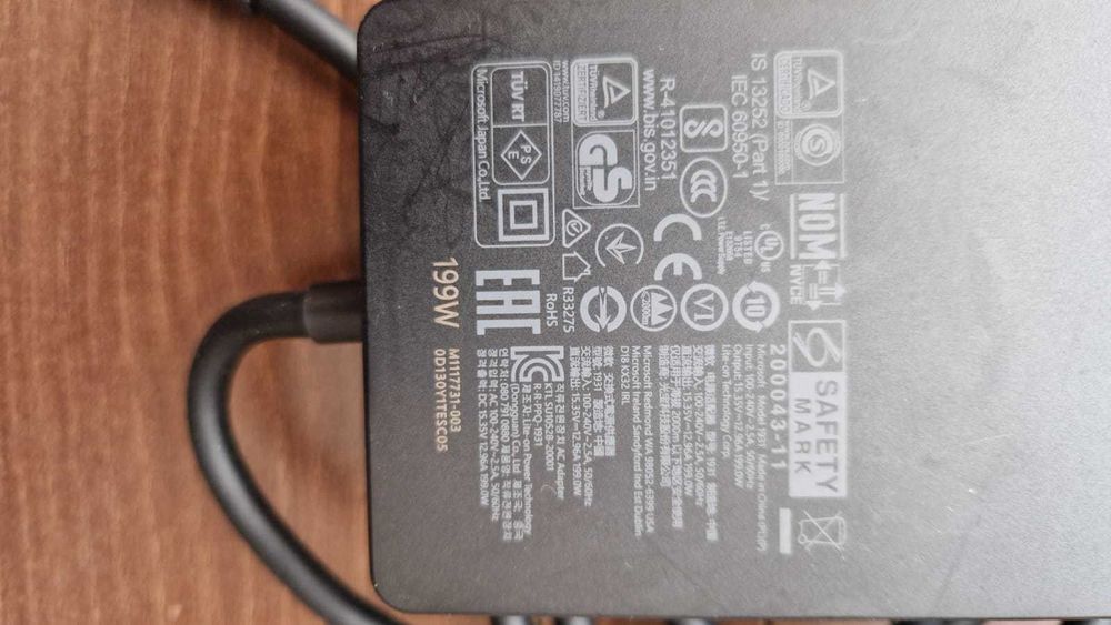 Docking Station USB-C/thunderbolt, MICROSOFT SURFACE A1917  + Incarcator 199W