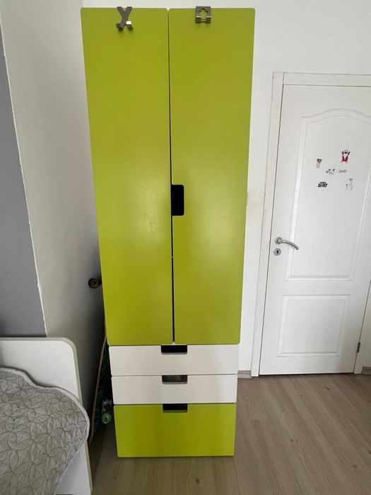 Детски гардероб и легло с матрак Ikea