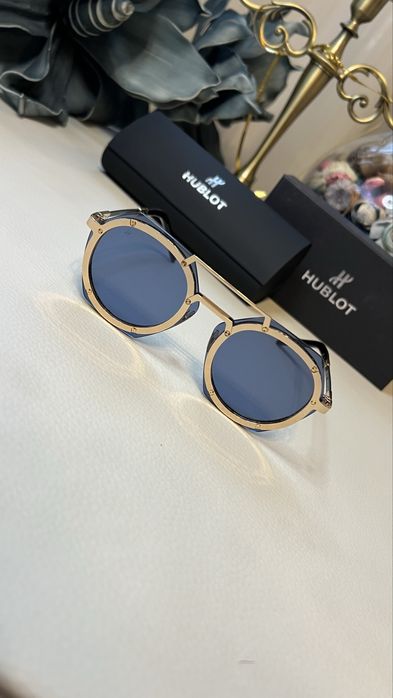 Hublot H006 ochelari de soare noi gold hexagon