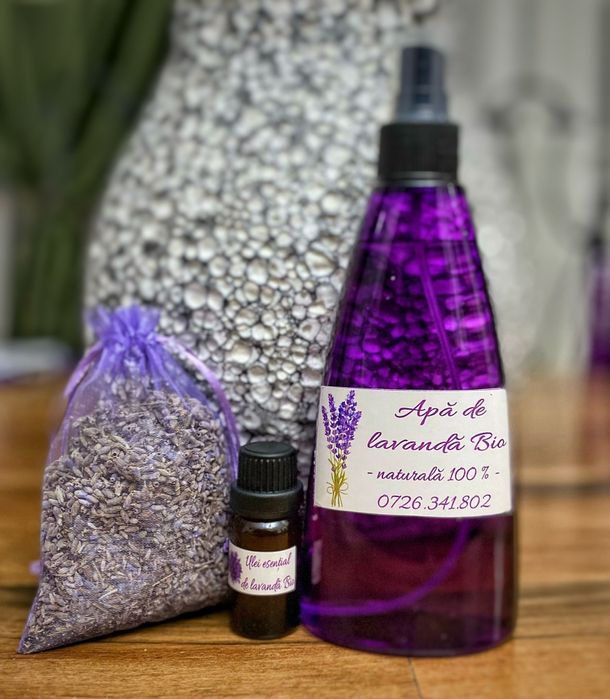 Lavanda/ulei bio 100%/apa de lavandă/săculeți