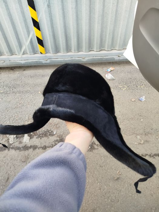 Шапка ушанка норковая