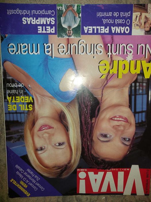 Revista Viva cu trupa Andre Andreea balan  andreea antonescu 2000