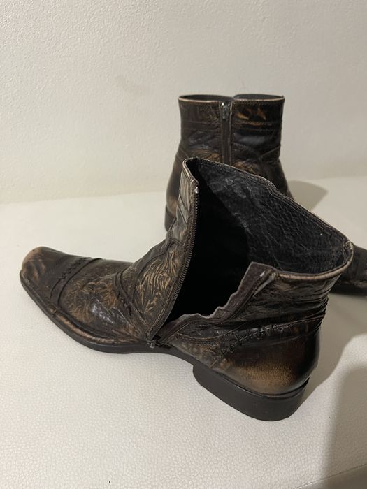 Ghete piele nr40 barbati neg