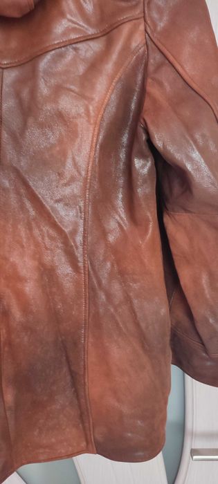 Дамско яке с лазерна обработка от ест.кожа.