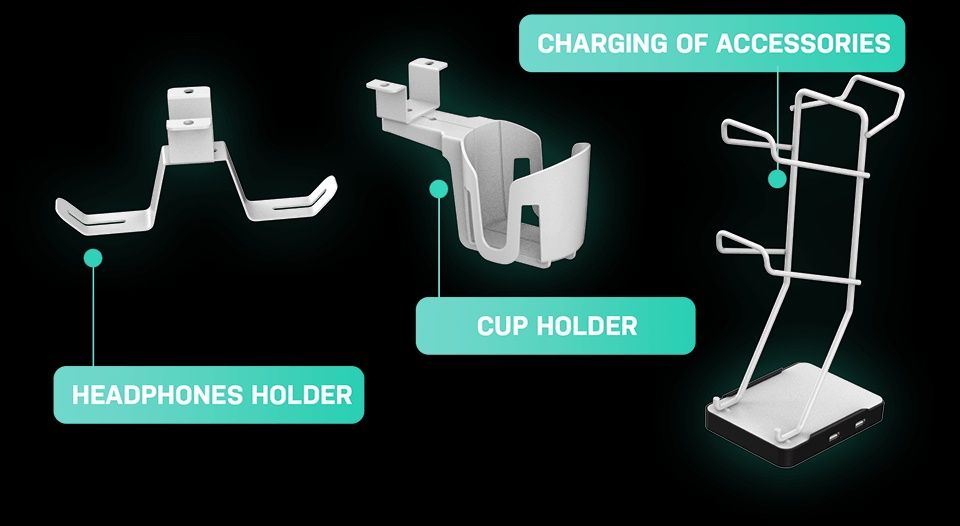 Гейминг бюро Ultradesk - Winger  бяло