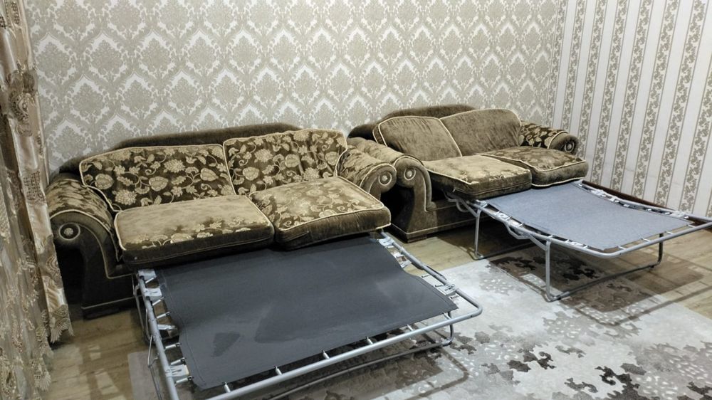 Диван раскладной и кресло