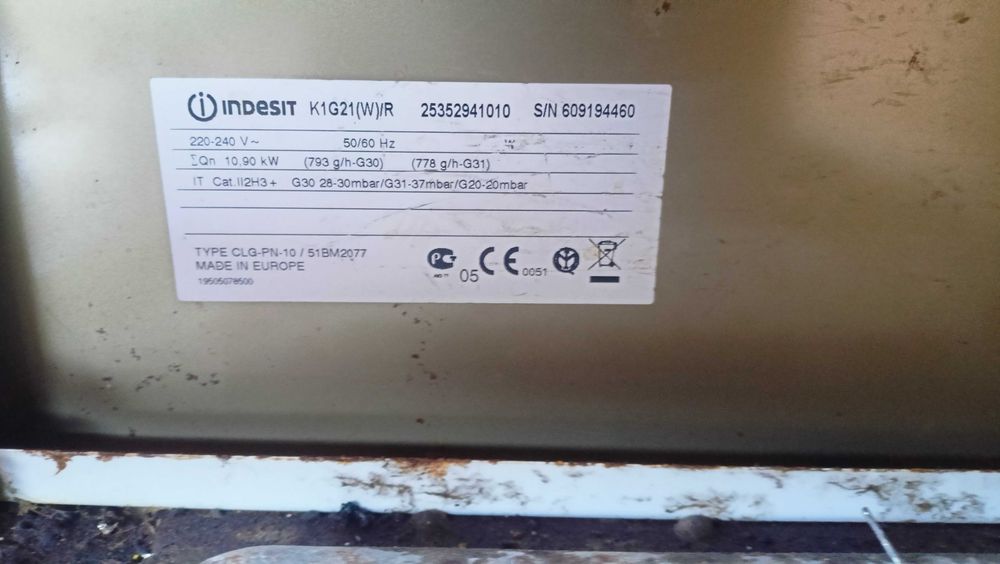 Газовая плита Indesit