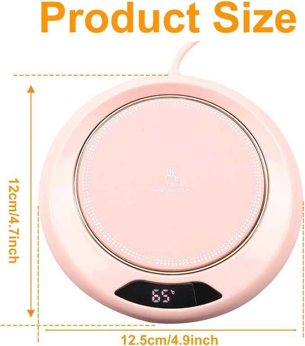 Затопляща подложка, нагревател на чаша кафе,чай,мляко с USB захранване