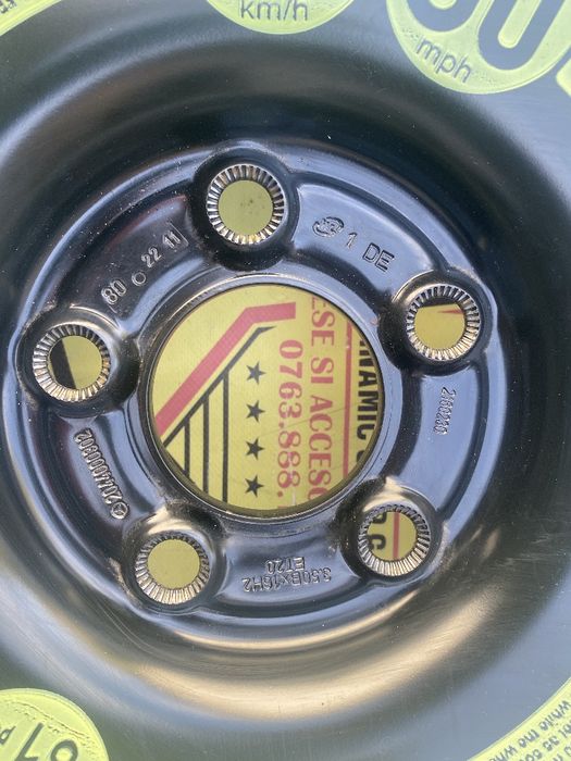 Roata rezerva slim originala OE Mercedes 125 90 R 16 5X112 A - C class