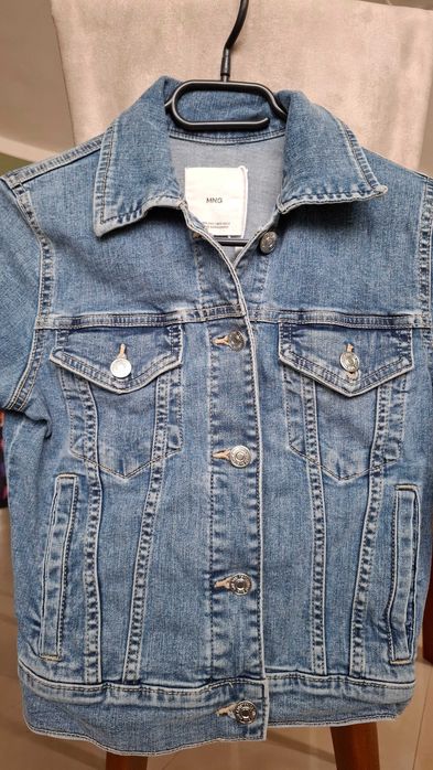 Детско дънково яке MANGO