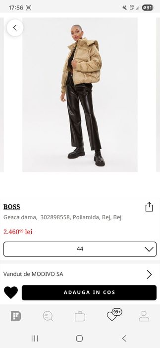 Geaca Boss dama noua