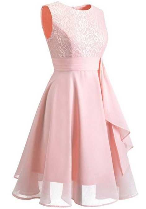 Елегантна дамска рокля в розово