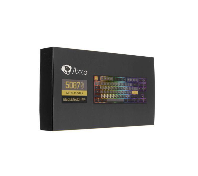 \ Клавиатура AKKO 5087B Plus Black & Gold