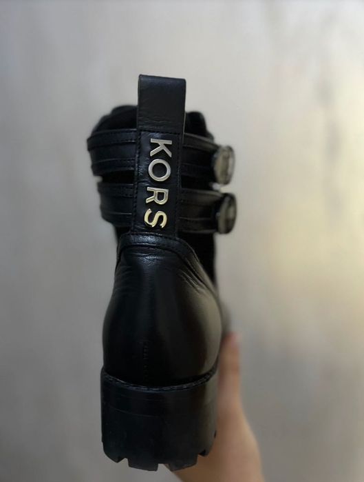 Michael Kors кожени боти от естествена кожа