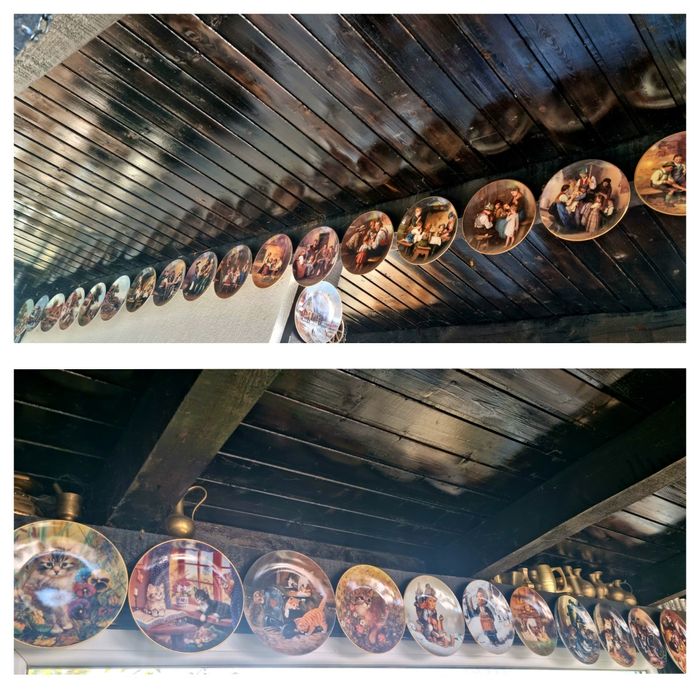 Farfurii decorative set 12 buc portelan