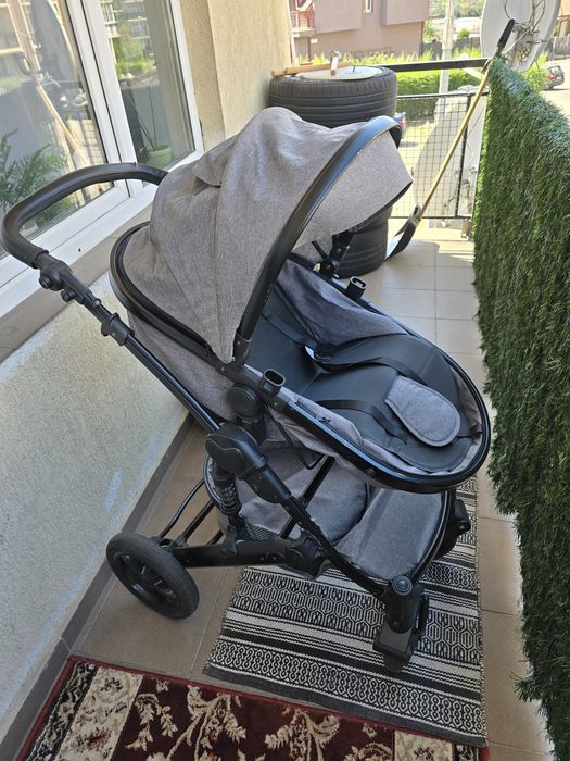 Vând cărucior copii 3 în 1 BabyDary – gri