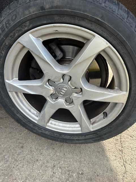 245/45/17 зимни и 225/55/17 летни гуми  с джанти 5х112/17" за Audi,
