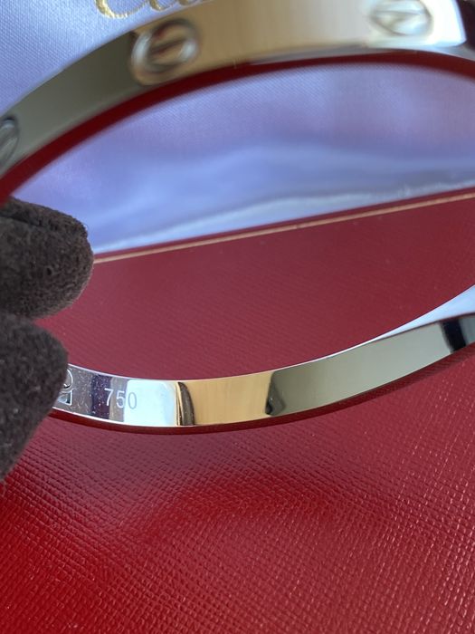 Brățară Cartier LOVE 21 din aur alb 750