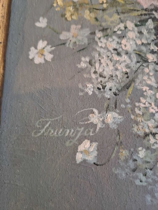 tablou pictura pe panza 40/47 cm semnat Livia Frunza Lili