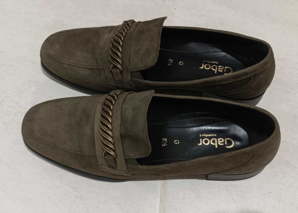 Pantofi Gabor, kaki, mar.42.5, interior 28.5cm. NOI