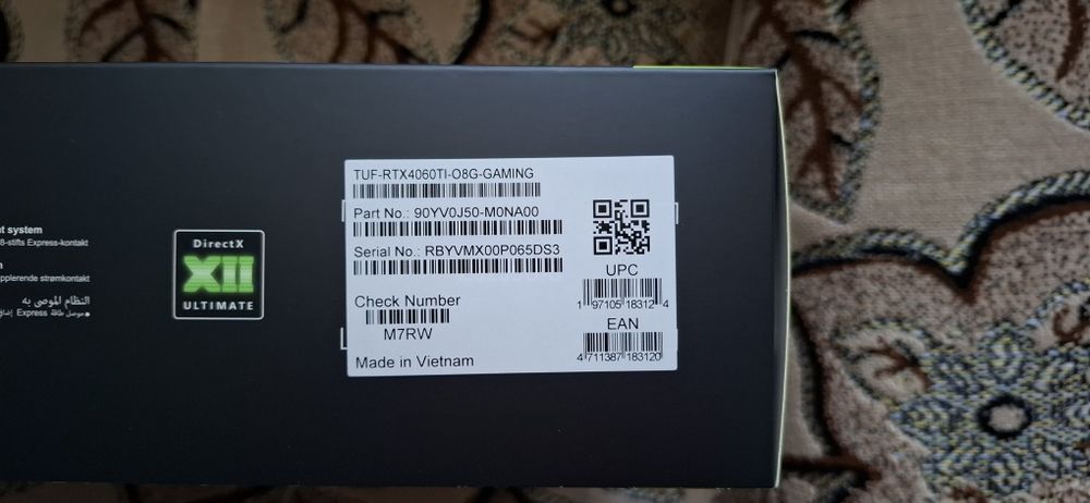 Видеокарта Rtx 4060ti 8gb