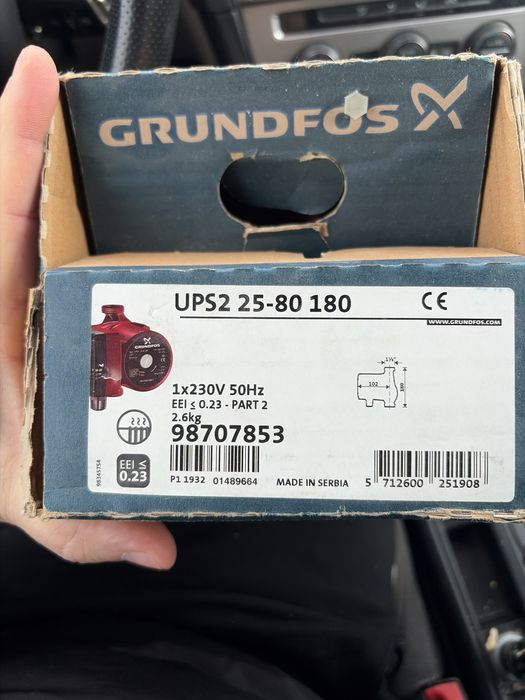 POMPA de circulatie 25-80 180MM GRUNDFOS UPS2