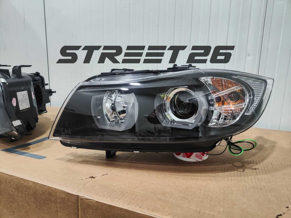 Faruri Xenon U-Led 3D BMW Seria 3 E90 E91 (2005-2008) Negru