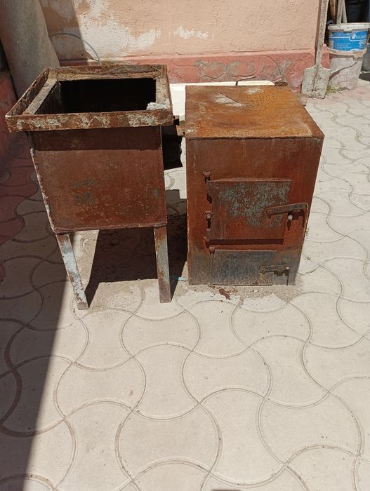 Печь с дополнительным отводом и труба, толстостенные