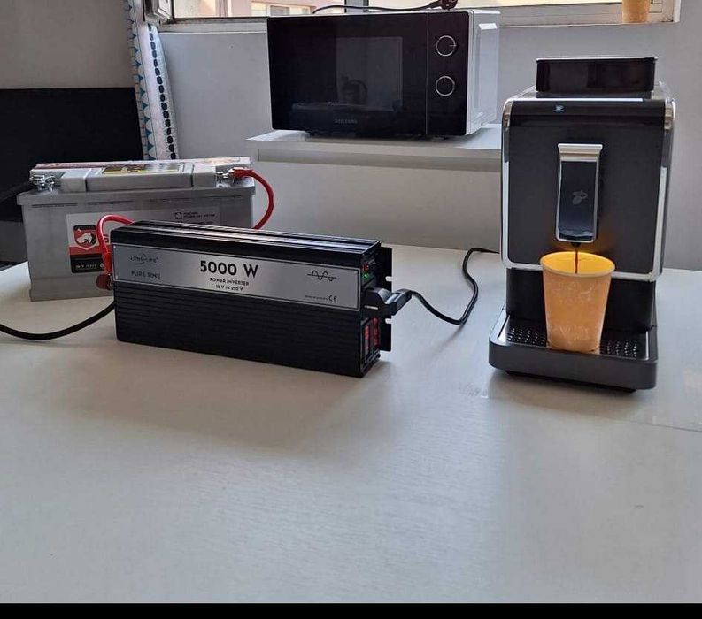 Invertor 12v/24v 5000w Auto/Rulota/Panouri Solare Unda Sinusoida Pura