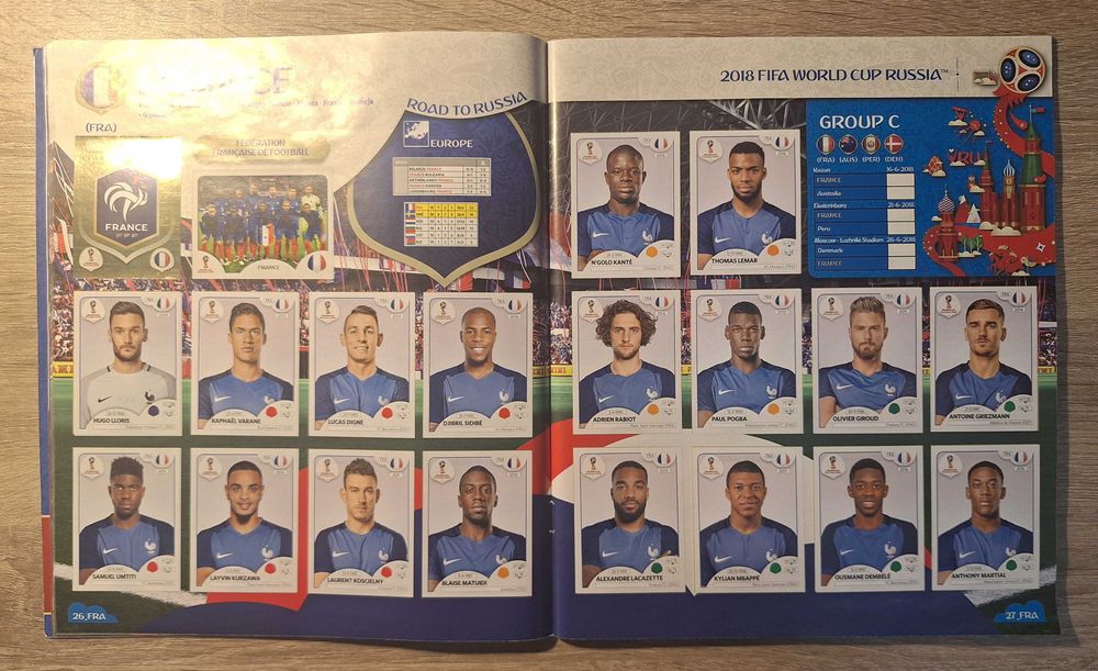 Попълнен Албум Панини Русия 2018