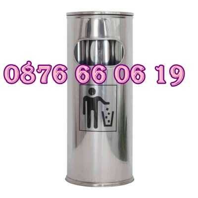 3 размера Външен пепелник, иноксов, кошче за боклук с пепелник