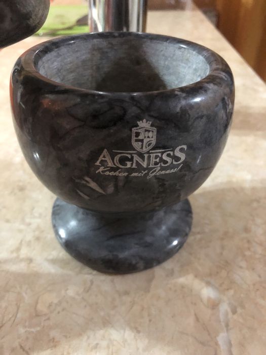 Ступка с пестиком, мрамор