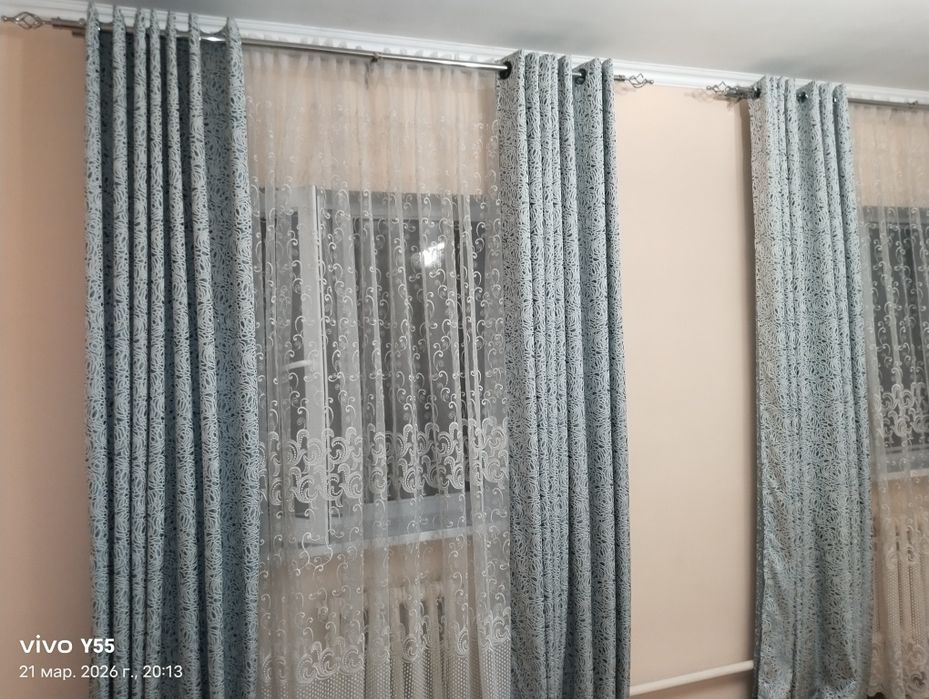 Шторы. Тюль. Карниз. Вместе