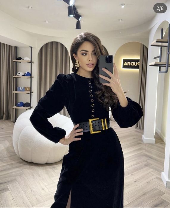 Бархатное платье