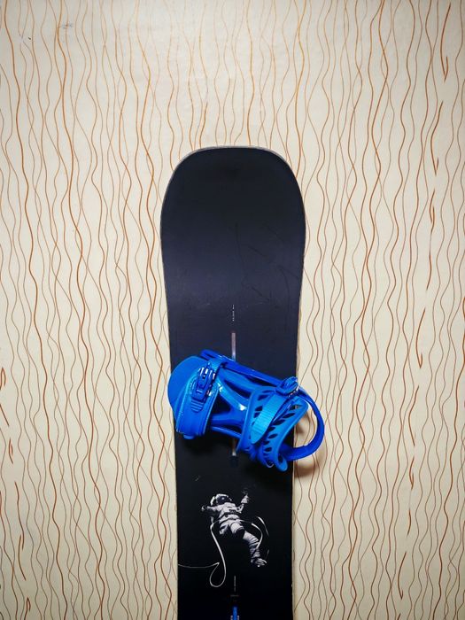 Snowboard Burton Process channel 157cm + Legaturi Elfgen Team M-L Noi