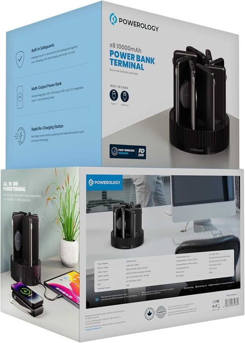 Powerology Power Bank 8x 10000mAh 20W. Есть доставка