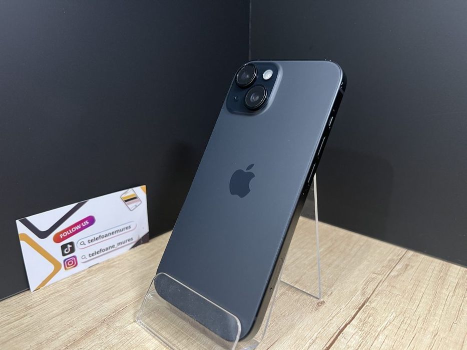 Iphone 15 128Gb Black Second-Hand Foarte Bun 3 ani garanție, Telefoane