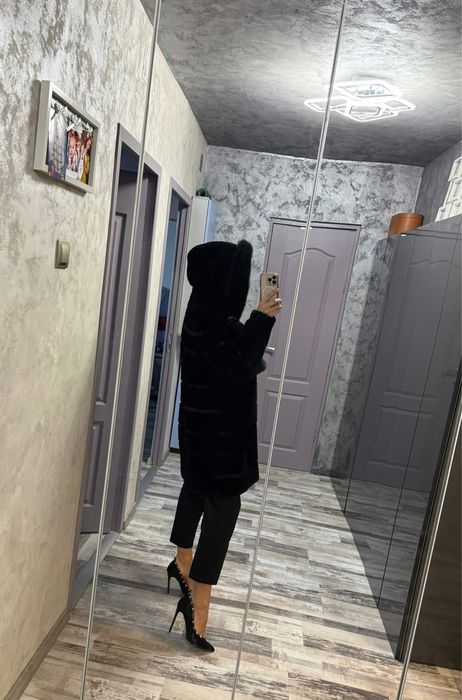 Blana naturala noua vizon cu mouton