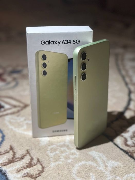 Смартфон Samsung Galaxy А34 56 6 ГБ/128 ГБ зеленый