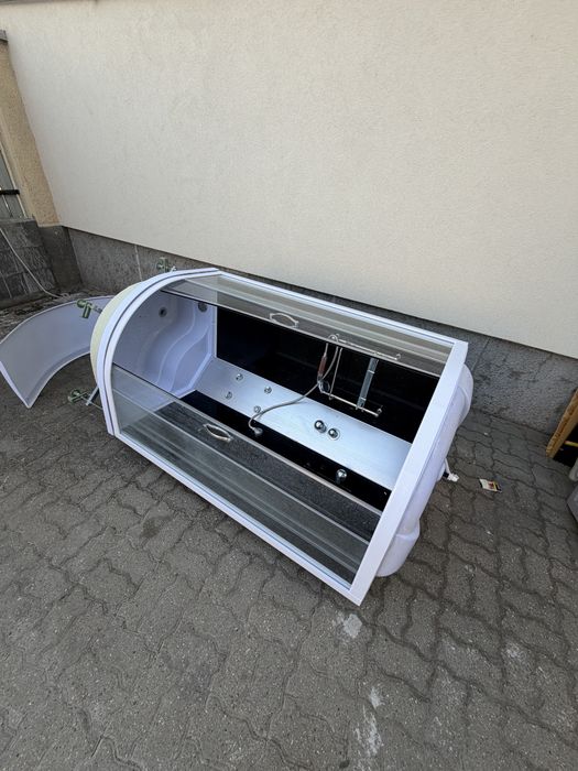Cadă Baie cu Cabină de Duș din Sticlă – Completă