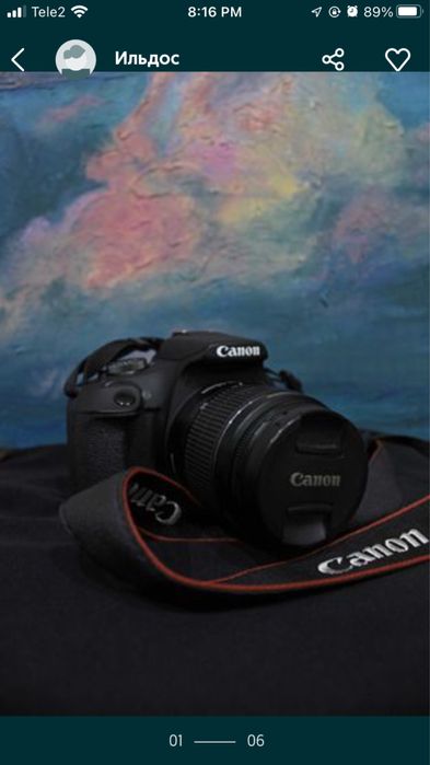 Canon 2000D+ 18-55mm в идеальном состоянии