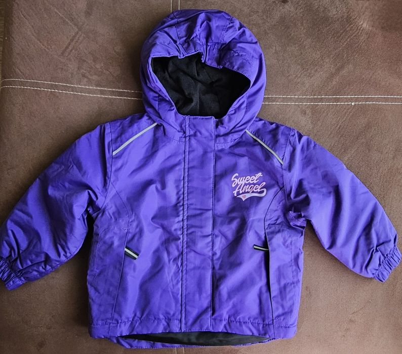 Детско зимно непромокаемо яке за момиче 86-92 см