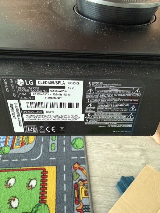 Sound bar TV LG Signature OLED65W8PLA