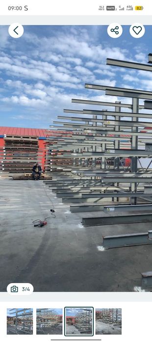 Rafturi metalice cantilever