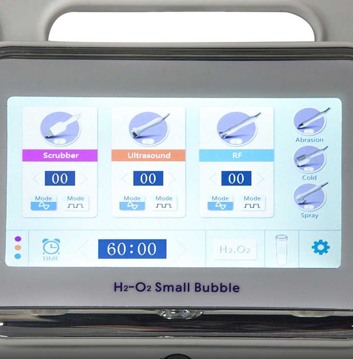Апарат 6 В 1 водно дермабразио, кислород, RF, BIO, ултразвук и шпатула