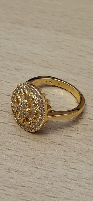 Inel argint S925, cu zirconii albe nr.8-18.1 mm