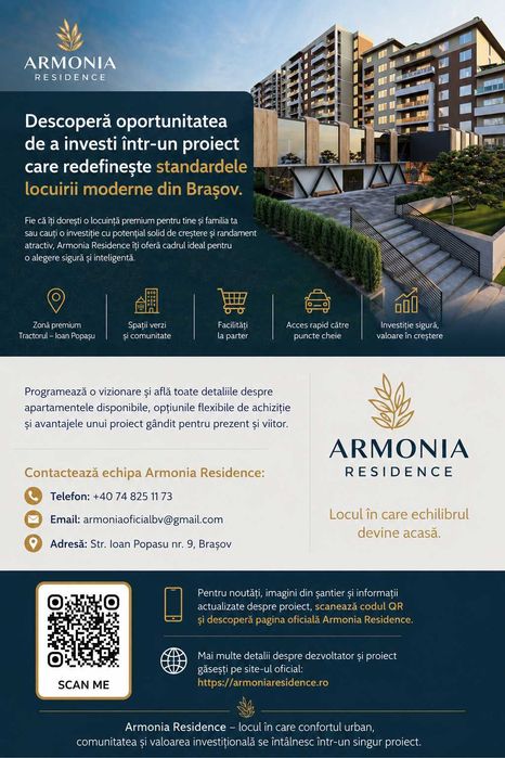 Apartament 2 camere, 61m2 ,Bloc nou , Brasov