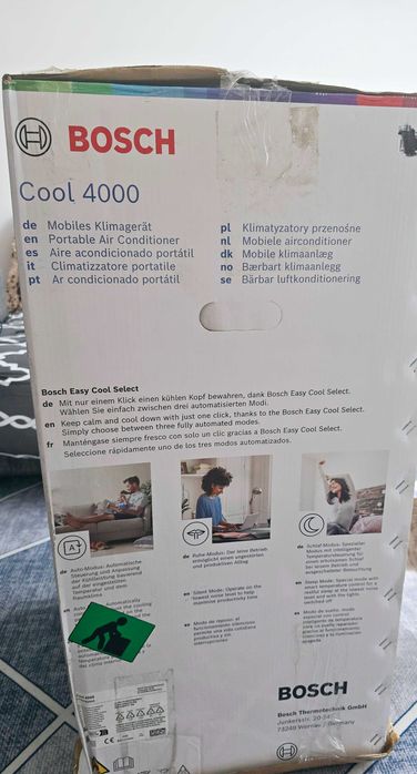 Aparat de aer conditionat mobil Bosch Cool 5000, 12000 BTU, 35 m², A+