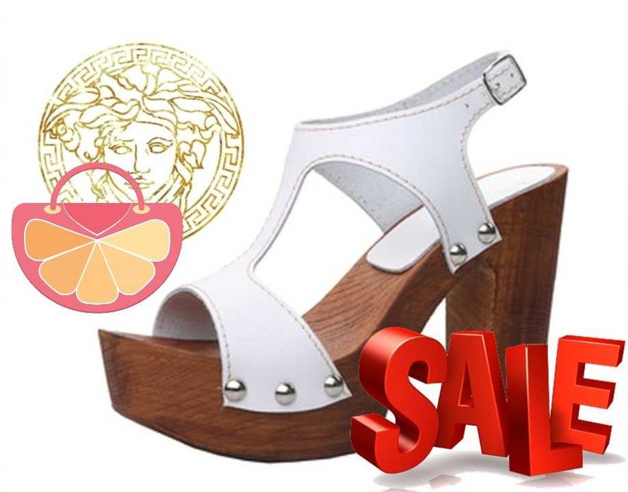 ПРОМО до 30.12! VERSACE № 37 & 38 – Дамски сандали ест кожа DONA SOFIA